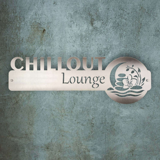 Wanddeko Edelstahl für Bad oder Terasse Chillout Lounge