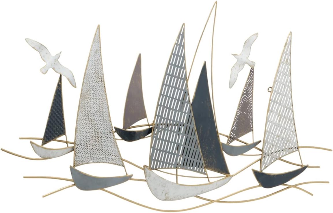 Wandobjekt Wandbild Boote Segelboote Eisen