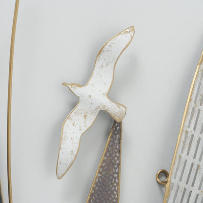 Wandobjekt Wandbild Boote Segelboote Eisen