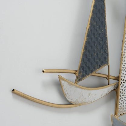 Wandobjekt Wandbild Boote Segelboote Eisen