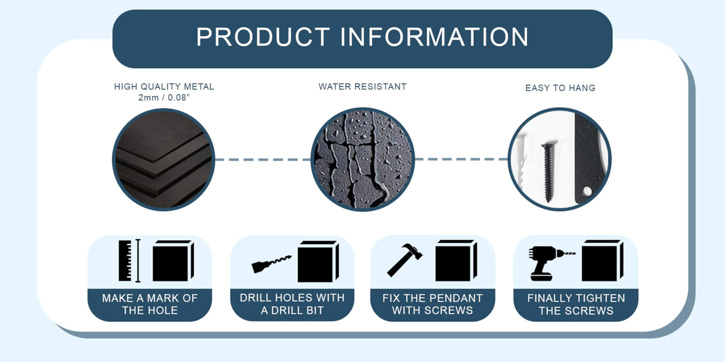 Metalldeko I Schwarze Fische Wand Skulptur Size: 60L x 52B cm