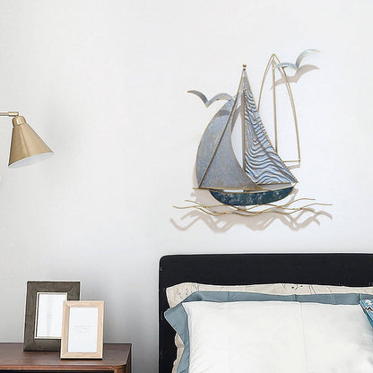 Metallschiff - Wandskulptur Dekor Size: C