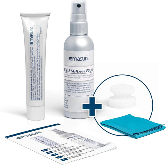 Masunt Edelstahl-Reinigungs- und Pflegeset