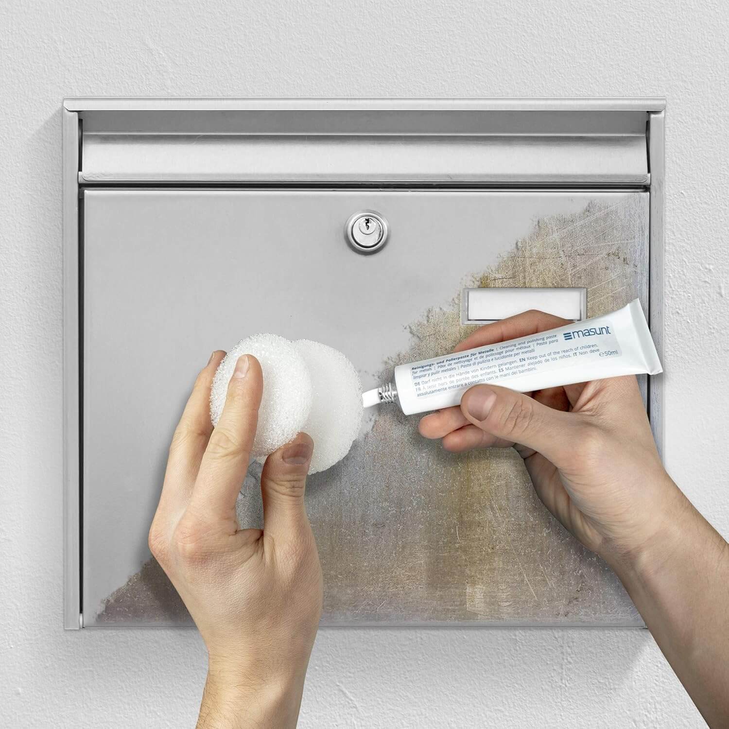 Masunt Edelstahl-Reinigungs- und Pflegeset